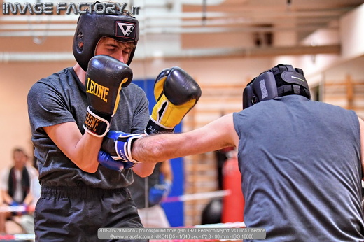 2019-05-29 Milano - pound4pound boxe gym 1971 Federico Nejrotti vs Luca Liberace